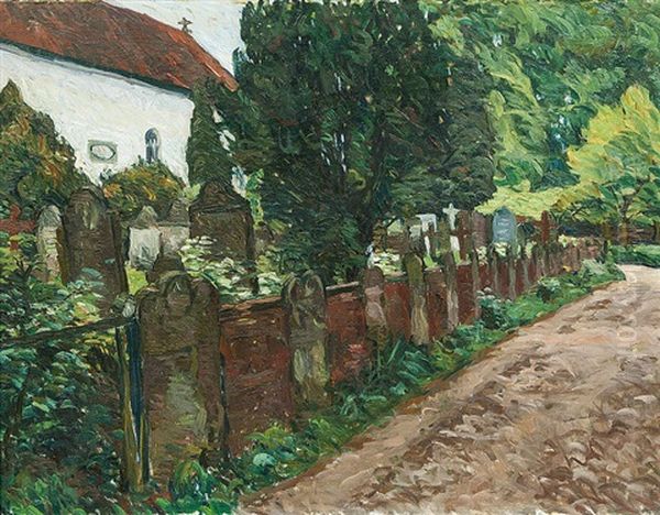 Die Fischerhuder Friedhofsmauer - view 1