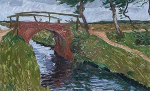Brucke In Oberneuland by August Haake