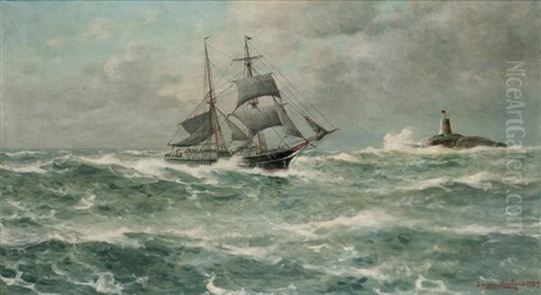 Seilskute Ved En Varde 1927 - view 1