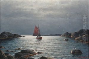 Kvelds Seilas by Lauritz Haaland