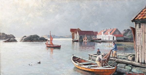 The Inner Harbour In Hvidingso - view 1