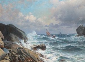 Kystlandskap by Lauritz Haaland