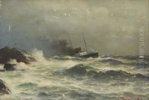 Angfartyg Vid Kust Angfartyg Vid Kust