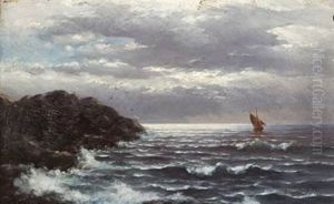 En Stille Dag Pa Havet by Lauritz Haaland