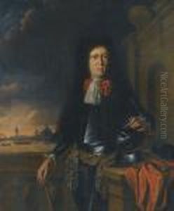 A Portrait Of Jan Van Broeckhuizen (1649-1707)