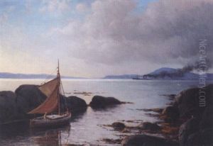 Aftenstemning I Skjaergarden by Lauritz Haaland