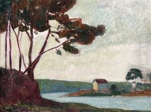 Paysage Breton (+ Sketch, Verso) by Jacob Glaudianna de Haan