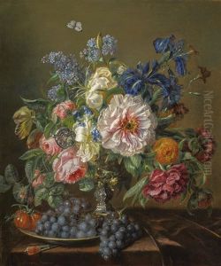 Still-life With Peonies, Roses, Tulips And Ranunculus Still-life With Peonies, Roses, Tulips And Ranunculus