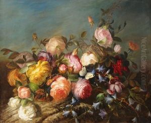 Rosenbouquet Auf Waldboden
