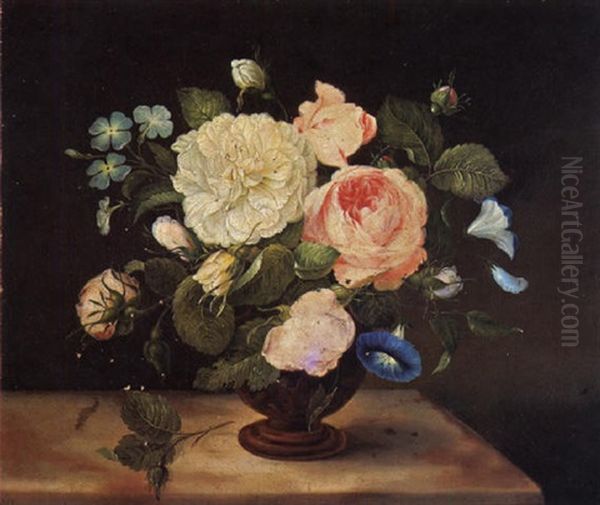 Rosen Und Wicken In Vase - view 1