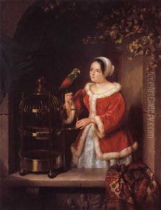 The Pet Parrot by Elisabeth Alida van Haanen