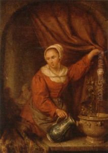 Watering The Rose by Elisabeth Alida van Haanen
