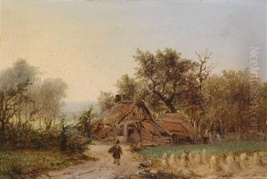 Kleine Landschaft Mit Hutte by George Gillis van Haanen