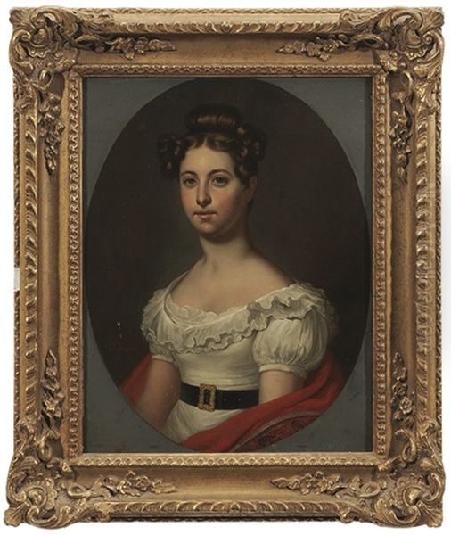 Portrait Of Mijich Fries (1808 - ?) Age 23 - view 1
