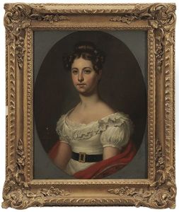 Portrait Of Mijich Fries (1808 - ?) Age 23
