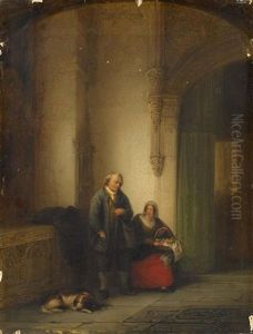 Vor Dem Eingang Zur Klosterkirche