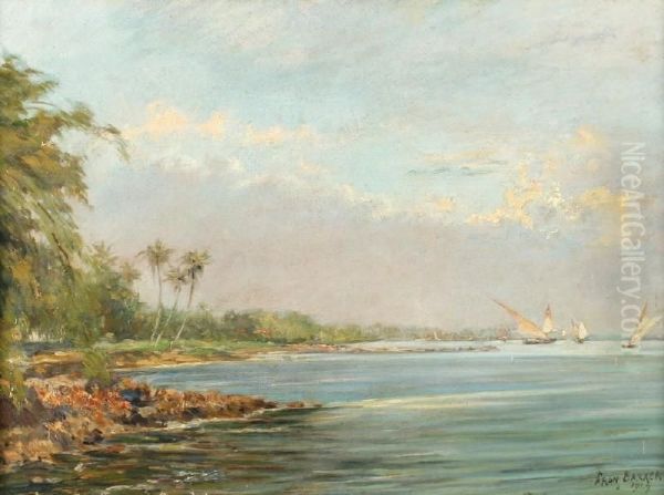 De Kust Van Rembang Met Enkelezeilschepen - view 1