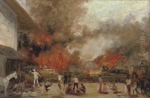 Fire Near S.c.s. Station, Cheribon