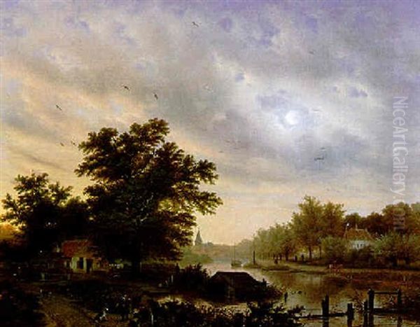 Kanallandschaft In Holland - view 1