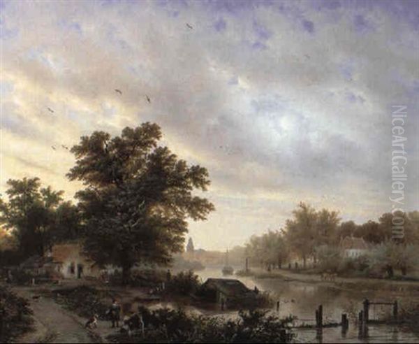 Hollandische Kanallandschaft - view 1