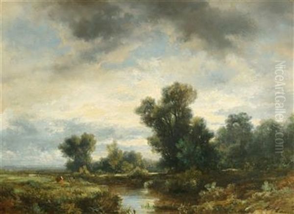 A River Landscape With Staffage - view 1