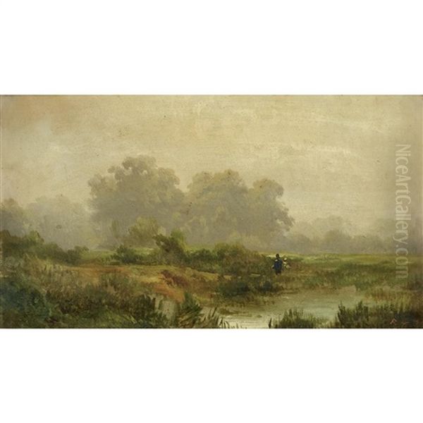 Figures In A Marsh - view 1