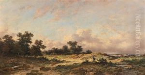 Dune Landscape With Decorative Figures