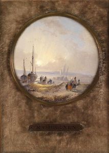 Fischer An Der Kuste by Remigius Adriannus van Haanen