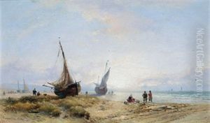 Fischer Am Strand by Remigius Adriannus van Haanen