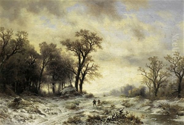 Winterlandschaft Mit Figurlicher Staffage - view 1