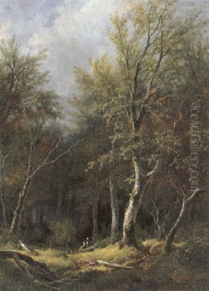 Waldlichtung Mit Figurlicher Staffage - view 1