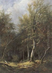 Waldlichtung Mit Figurlicher Staffage by Remigius Adriannus van Haanen