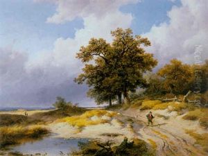 A Traveller In A Dune Landscape