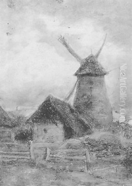 Windmuhle Bei Einem Bauernhof - view 1