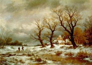 Winterlandschaft by Remigius Adriannus van Haanen