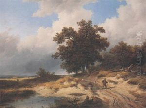 Wanderer In Landschaft