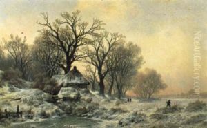 Ein Wintertag by Remigius Adriannus van Haanen