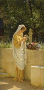 Picking Flowers by Stepan Vladislavovich Bakolowicz