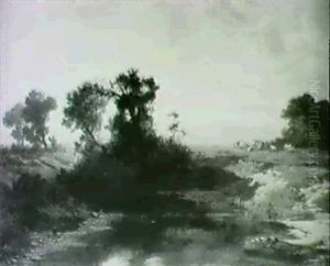 Tierherde Am Weiher by Remigius Adriannus van Haanen