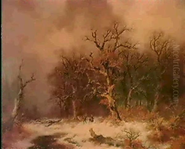 Faggot Gatherers In A Winter Landscape - view 1