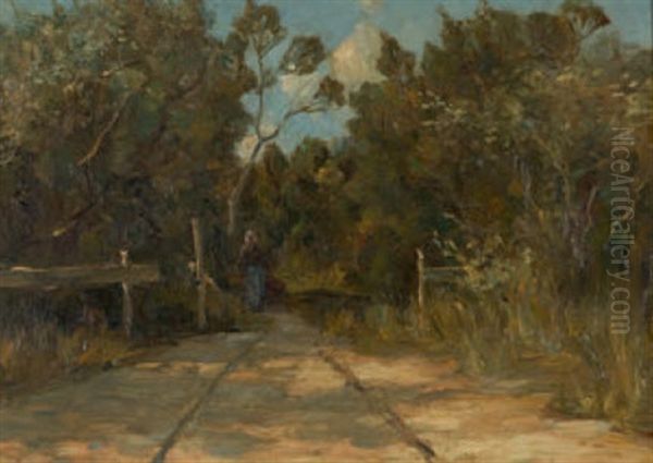 Waldweg Mit Bauerin - view 1