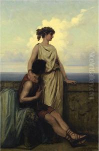 The Lovers by Stepan Vladislavovich Bakolowicz