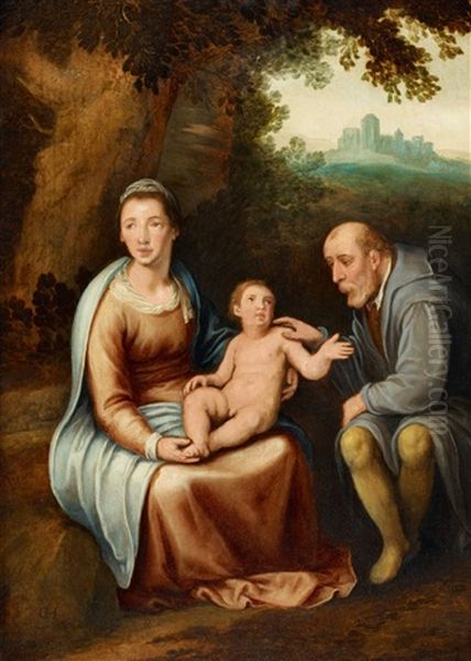 The Holy Family At Rest - view 1