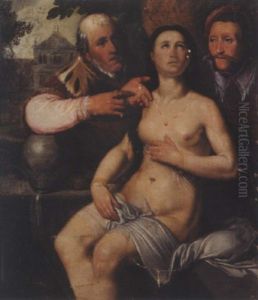 Suzanne Et Les Vieillards by Cornelis Cornelisz Van Haarlem