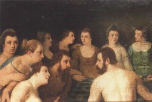 A Banquet Of The Gods by Cornelis Cornelisz Van Haarlem