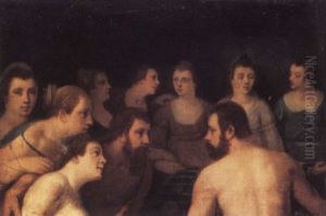 Banquet Of The Gods by Cornelis Cornelisz Van Haarlem