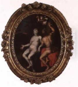 Angelique Et Medor by Cornelis Cornelisz Van Haarlem