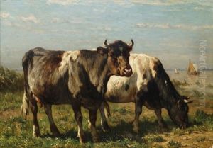 Cattle In A Water Meadow