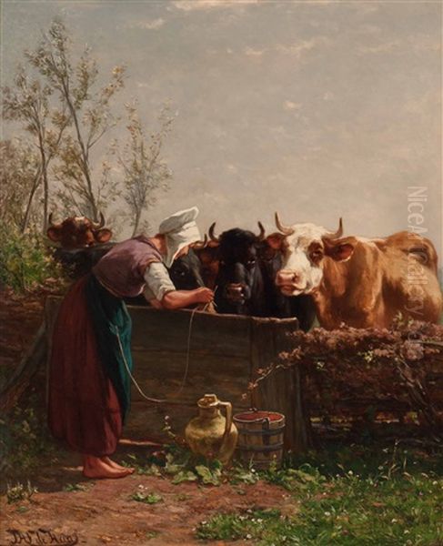 Knitting Milkmaid - view 1