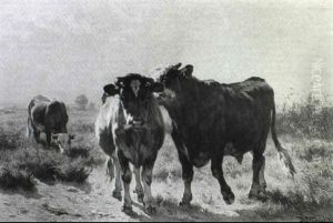 Cattle In An Extensive Landscape Cattle In An Extensive Landscape